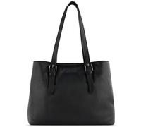 bugatti Bella Schultertasche aus Leder, Handtasche, Damen-Umhängetasche in schwarz