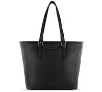 Bugatti Fashion Shopper Bella Leder 47 cm mit Laptopfach Schwarz