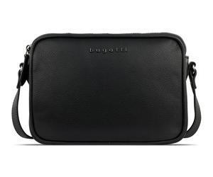 bugatti Bella Shoulder Bag With Double Zip S Black