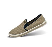 bugatti Bequeme Schnürschuh Memory Foam Elegante Casual Easy Fit Sneaker aus Austauschbaren Einlegesohlen, Beige, 44 EU