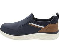 bugatti Bequeme Schnürschuh Memory Foam Elegante Casual Easy Fit Sneaker aus Austauschbaren Einlegesohlen, Dunkelblau, 46 EU