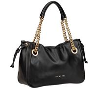 Bugatti Fashion Schultertasche Leni Damen 32 cm Kunstleder Kettenhenkel Schwarz