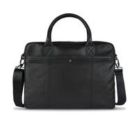 bugatti Black Magic Aktentasche für Herren aus Leder, Business-Tasche für Büro & Arbeit in schwarz