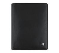 bugatti Black Magic Geldbörse komplett aus Leder, Geldbeutel mit RFID-Schutz in schwarz