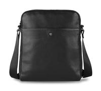 Bugatti Fashion Umhängetasche Black Magic – Leder, 22 cm, Schwarz