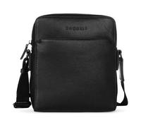 bugatti Black Umhängetasche Leder 20 cm schwarz