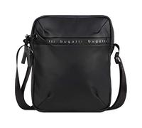 bugatti Blanc Crossover-Umhängetasche, kleine Schultertasche mit verstellbarem Gurt, schwarz