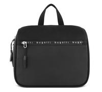 bugatti Blanc Delight Kulturtasche - Kosmetiktasche für unterwegs, Schwarz | mehrere Fächer, abwaschbar
