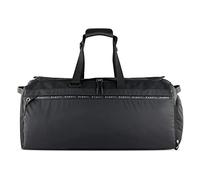 bugatti Blanc Delight Reisetasche 55L, Weekender-Tasche aus Tarpaulin & Nylon, schwarz