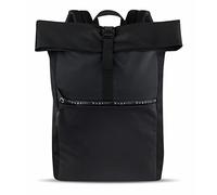 bugatti Blanc DeLight Rolltoprucksack 15", Rollrucksack für Uni Business Fahrrad, schwarz