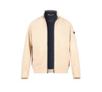 bugatti Blouson Herren Stehkragen Mikrofaser beige, 56 (XXL)