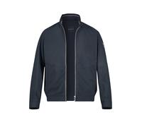 Blouson BUGATTI "DynamicSeries", Herren, Gr. 50, 390, marine, 100% Polyester, unifarben, regular fit, Jacken Blouson, Regular Fit wasserabweisend mit Kapuze (96087301-50) 390, marine