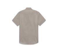 Kurzarmhemd BUGATTI, Herren, Gr. L, Normalgrößen, 40, beige, Canvas, 100% Baumwolle, unifarben, normal, Hemden, Modern Fit gestreift aus Baumwolle (33977569-L) 40, beige