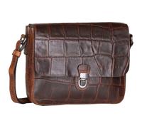 Umhängetasche BUGATTI "NEVIO", Damen, Gr. B/H/T: 26cm x 21cm x 6cm onesize, braun (cognac), Leder, leicht glänzend, unifarben, Taschen Umhängetasche, echt Leder (59217901-0) cognac