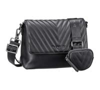 bugatti Sira Schultertasche für Damen - edle Umhängetasche Crossover-Tasche in schwarz