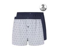 bugatti Boxershorts Herren Baumwolle blau gemustert, 7 (XL)