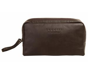 Bugatti - bugatti Corso Kulturtasche echt Leder dunkelbraun Braun