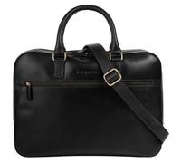 bugatti Remo große Aktentasche 15 Zoll, Businesstasche aus Leder, Arbeitstasche in schwarz