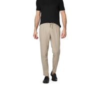 bugatti Bundfaltenhose Herren Regular Fit Baumwolle-Leinen beige, 36/34