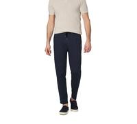 bugatti Bundfaltenhose Herren Regular Fit Baumwolle-Leinen blau, 38/32