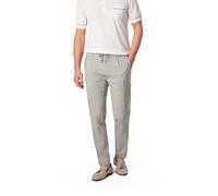 bugatti Bundfaltenhose Herren Regular Fit Baumwolle-Leinen grau, 38/30