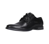 bugatti Herren Oxford-Schuhe 312AFY111000-1000 Weite Breit Schnürung Glattleder Black 45 EU