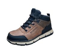 Schnürstiefelette BUGATTI "bugatti Stiefelette Lederimitat/Textil", Herren, Gr. 40, braun, schwarz, Lederimitat, Textil, Schuhe Schnürstiefelette (96884022-40) braun, schwarz