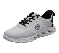 bugatti Caraway Herren Sneaker in Weiß mit Schwarz, federleicht als Alltagsschuh. weiß Gr. 45
