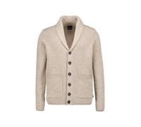 bugatti Cardigan Herren Regular Fit Wolle beige, XXL