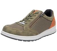 bugatti Casual Sneaker mit Reißverschluss, strapazierfähige Laufsohle, Dark Green, 47 EU
