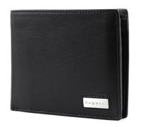 bugatti City Line RFID Coin Wallet with Flap 8CC Metal Logo Black