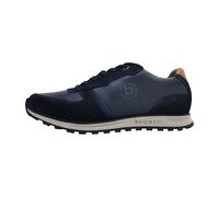 bugatti Herren Low-Top Sneaker, Männer Halbschuhe, Wechselfußbett,Freizeitschuhe,Laufschuhe,schnürschuhe,Dark Blue/Dark Blue (4141),43 EU / 9 UK
