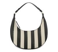 bugatti Cleo Half Moon Bag, Damen-Schultertasche aus gestreiftem Kunstleder