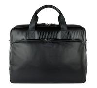 Bugatti Comet Aktentasche schwarz, Leder, Herren
