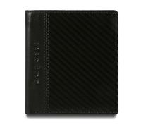 Bugatti Comet Geldbeutel Männer Leder - Geldbörse Herren Hochformat Schwarz - Portmonaise Portemonnaie Portmonee Brieftasche Wallet Ledergeldbeutel 5CC RFID