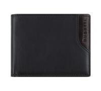 bugatti Corso Deluxe Geldbörse mit RFID-Schutz, Querformat aus echtem Leder, schwarz