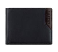 bugatti Corso Deluxe Leder Geldbörse RFID, Herren Portemonnaie in schwarz | elegant, 4 Kartenfächer, Münzfach, Rindsleder, Applikation in Kroko-Optik