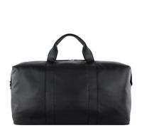 bugatti Corso Deluxe, Reisetasche aus echtem Leder, eleganter Weekender für Urlaub-Sport-Wochenende, in schwarz