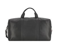 bugatti Corso Deluxe, Reisetasche aus echtem Leder, eleganter Weekender für Urlaub-Sport-Wochenende, in schwarz