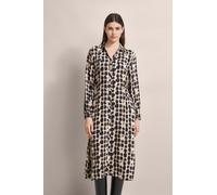 Blusenkleid BUGATTI, Damen, Gr. 44, Normalgrößen, schwarz, 100% Viskose, unifarben, normal, Langarm, Kleider, mit leichter Taillenraffung (51584217-44) schwarz