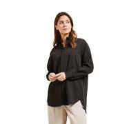 Langarmbluse BUGATTI, Damen, Gr. 44, schwarz, 70% Baumwolle, 27% Polyamid, 3% Elasthan, unifarben, casual, normal, ohne Ausschnitt, Langarm 2-Knopf-Manschette, Blusen, aus elastischer Baumwollware (42