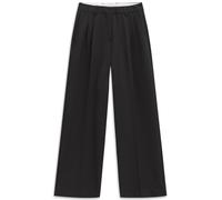 Stoffhose BUGATTI "doppelte Bundfalte", Damen, Gr. 36, Normalgrößen, 290, schwarz, 90% Polyester, 10% Elasthan, unifarben, normal, Hosen, mit Stretch-Anteilen (36862407-36) 290, schwarz