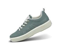 bugatti Damen Grüne Gestrickte Mesh-Sneaker mit Schnürverschluss, Logodetails, Atmungsaktivem Design, Flexiblen Eva-Sohlen und Leichter Dämpfung., grün/Offwhite, 39 EU