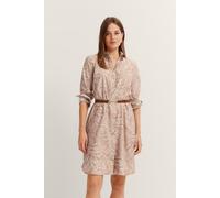 Hemdblusenkleid BUGATTI, Damen, Gr. 38, Normalgrößen, 50, beige, 100% Baumwolle, geblümt, normal, Langarm, Kleider, mit grafischem Print (69264502-38) 50, beige