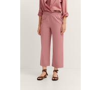Stoffhose BUGATTI, Damen, Gr. 42, Normalgrößen, rosa (730, rose), 100% Baumwolle, unifarben, normal, Hosen Stoffhose, mit flexiblem Bund (72681342-42) 730, rose