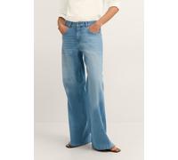 5-Pocket-Jeans BUGATTI, Damen, Gr. 34, Normalgrößen, blau (320, hellblau), 92% Baumwolle, 6% Elastomultiester, 2% Elasthan, Jeans 5-Pocket-Jeans, Modern Fit 5-Pocket leicht ausgestellt (43632702-34) 3