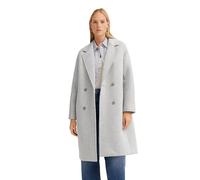 Kurzmantel BUGATTI, Damen, Gr. 38, grau (240, grau), 100% Modal, unifarben, Casual, regular fit, normaler Saum, Mäntel, mit Reverskragen (78170656-38) 240, grau