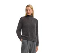 Rollkragenpullover BUGATTI "Grobstrick", Damen, Gr. L, 280, dunkelgrau, 60% Polyacryl, 20% Alpaka, 20% Wolle, unifarben, normal, ohne Ausschnitt, Rippbündchen, Pullover Rollkragenpullover, aus einem w