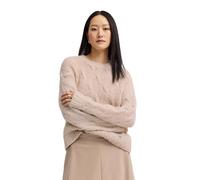 bugatti Damen Pullover Rundhals W9883-85559 Grobstrick Rundhalsausschnitt Zopf-Muster warm weich stylisch Herbst Winter