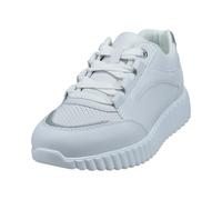 bugatti Damen Sandaletten, Frauen Sandalen,Sommersandalen,bequem,flach,Sommerschuhe,Freizeitschuhe,offene Schuhe,White/Silver (2013),41 EU/EU UK